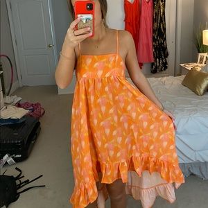 Orange sun dress size Medium